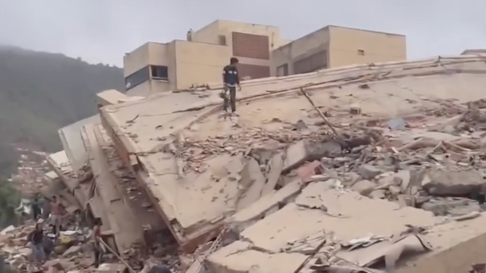 Trump Says US "Ready To Help" After Twin Quakes Level Apartment Towers In Venezuela, USGS Warns Death Toll Could Hit 100K