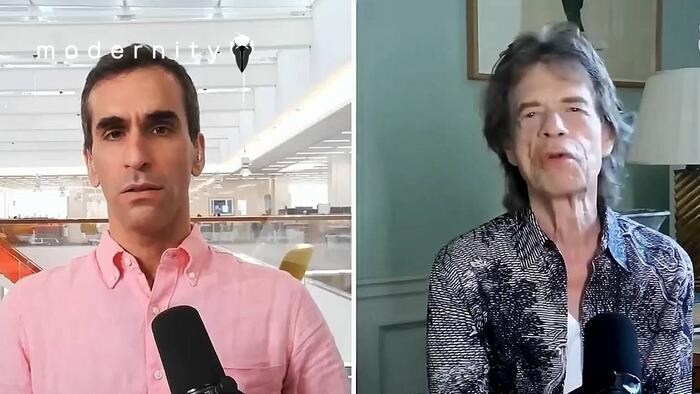 Selvgod NYT-podkaster tydelig irritert da Mick Jagger forsvarte Elon Musk