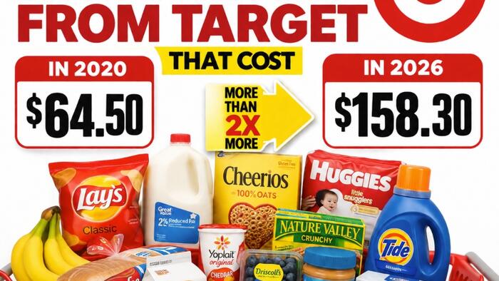 A 28 Item Grocery Order From Target That Cost $64.50 In 2020 Now Costs $158.30