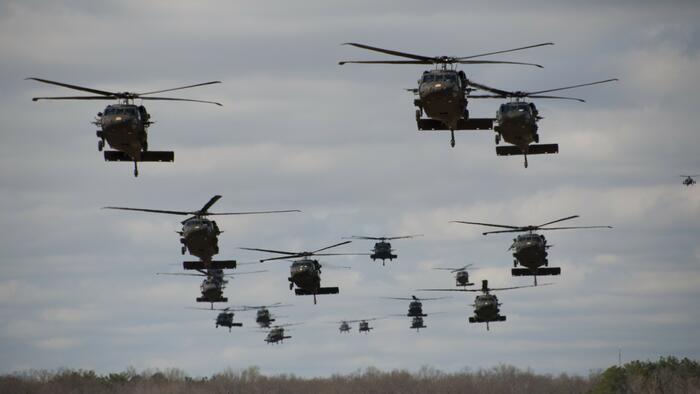 Senior Defense Officials Review Potential 101st Airborne Helicopter Assault On Cuba