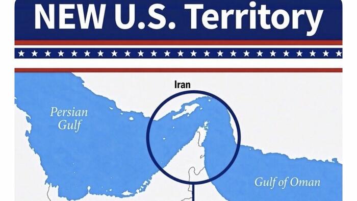 zerohedge.com - Tyler Durden - Trump Posts Map Depicting Hormuz As 'New' US Territory, Just After Latest Tanker Attack By Iranians