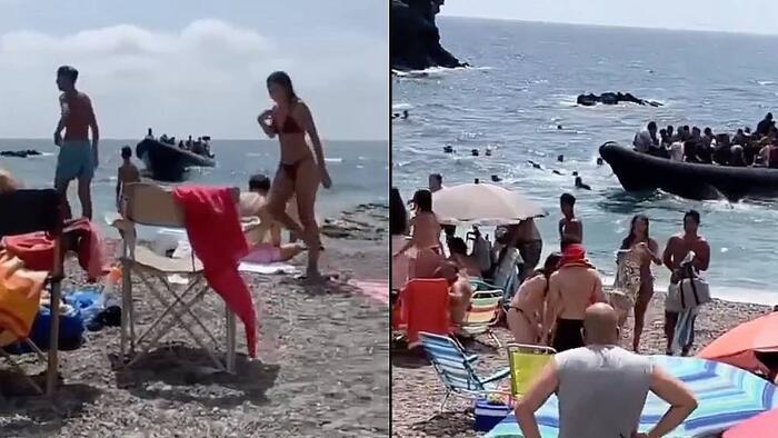Spanish Beach Stormed As Ceuta Chaos Spreads