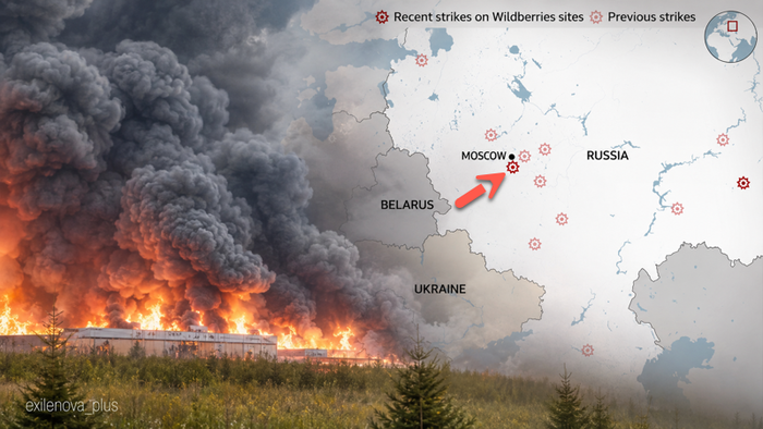 zerohedge.com - Tyler Durden - Ukrainian Drone Swarm Attack Obliterates Wildberries' Largest Warehouse Near Moscow