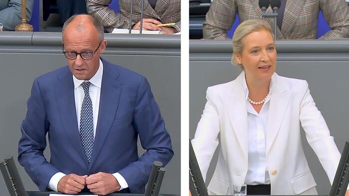 After AfD Victory In Saxony-Anhalt, Merz And Weidel Trade Blows During Intense Debate In Bundestag