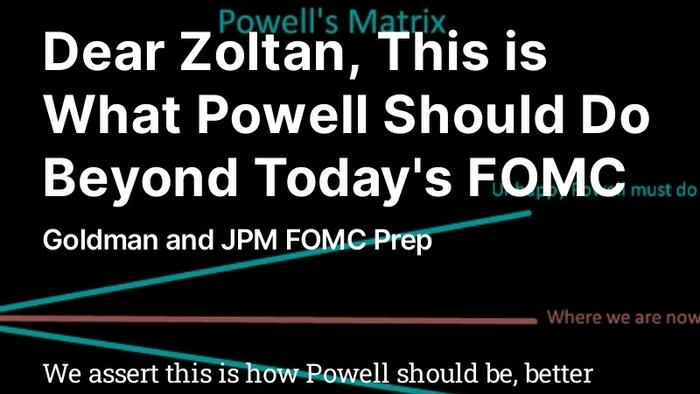 Dear Zoltan, This is What Powell Should Do Beyond Today's FOMC - Vimarsana News