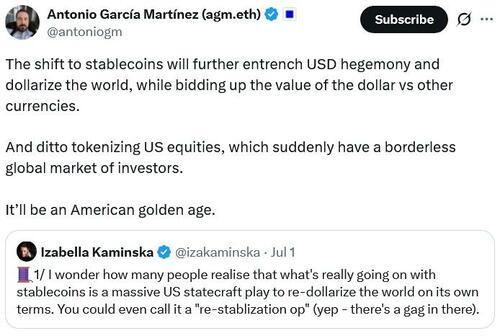 Bitcoin Helps USD's Reserve Status "In A Strange Way": Coinbase CEO