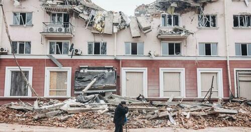 Maison détruite en Ukraine