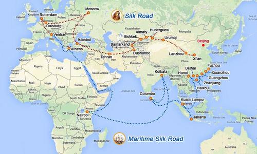 Here is OBOR. The old Silk Road being resurrected by the CCP.