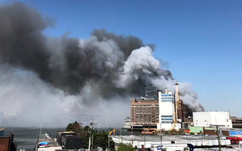 baltimore domino sugar fire
