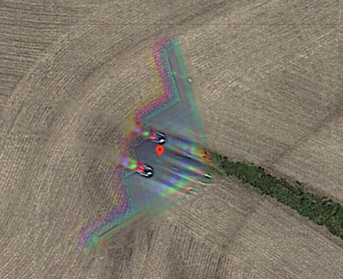 US B-2 Bomber Caught Mid-Flight On Google Earth » Eorense.com