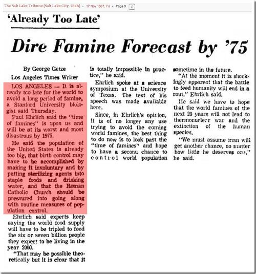 2022 Same Shit, Different Year: 55 Years Of Failed Eco-pocalyptic Predictions