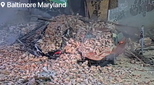 Shocking Baltimore Footage Shows Pursuit, Crash, Building Collapse
