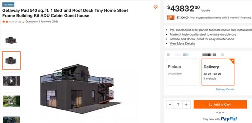 Home Depot Capitalizes On Tiny House Craze With $44,000 "Gateway Pad"  2023-06-14_14-47-32