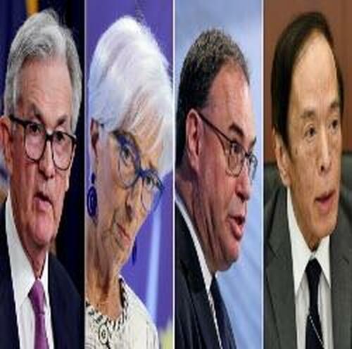 Bonds & The Dollar Pop, Banks & Tech Drop As Powell Flexes Hawkishly