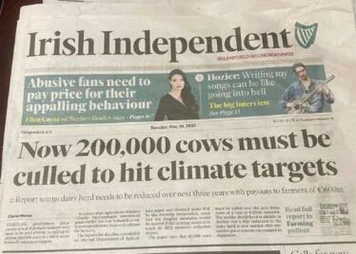 L'Irlande envisage d'abattre massivement son bétail. Nous sommes sidérés que l'abattage de 200 000 têtes de bétail soit même envisagé…