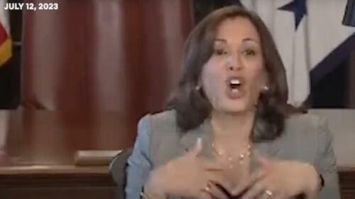 Watch: America’s ‘AI Czar’ Kamala Harris Explains “First Of All, It’s Two Letters”