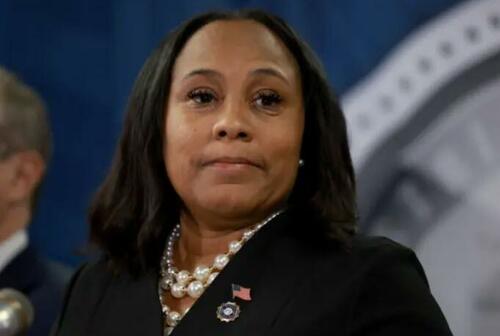 Fulton County District Attorney Fani Willis speaks during a news conference at the Fulton County Government Center in Atlanta, Ga. on August 14, 2023. (Joe Raedle/Getty Images)