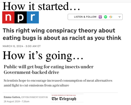 ​Bug Diets, Once Labeled ‘Conspiracy Theory’ By MSM, Now Becomes Fact After UK Gov’t Backs ‘Sustainable’ Food – Tyler Durden