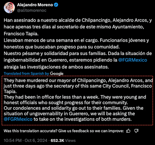 “Lawless Narco-State”: Mexican Mayor Decapitated Just Six Days Into Office