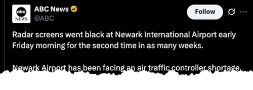Ground Stop Issued At Newark Airport