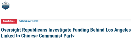 House Republicans Probe China-Based Billionaire Allegedly Bankrolling Anti-ICE Riots 