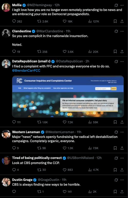 "FCC Complaint Filed”: X Users Slam CBS For Acting As PR Megaphone For 'No Kings' Color Revolution thumbnail