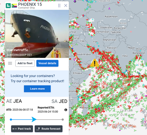 Container Ship Sinks In Arabian Sea Near Oman As Regional Conflict Worsens thumbnail