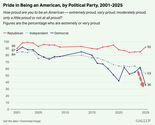 US Patriotism Among Democrats Crashes As Marxist Demands Grow Louder thumbnail
