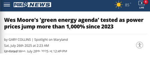 Democrats Spark “Manufactured Power Crisis” In Maryland As Left Begins To Panic