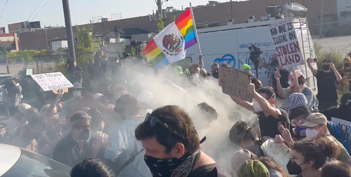 Watch: Democratic Party’s Revolutionary Arm Creates Chaos Outside Chicago ICE Facility