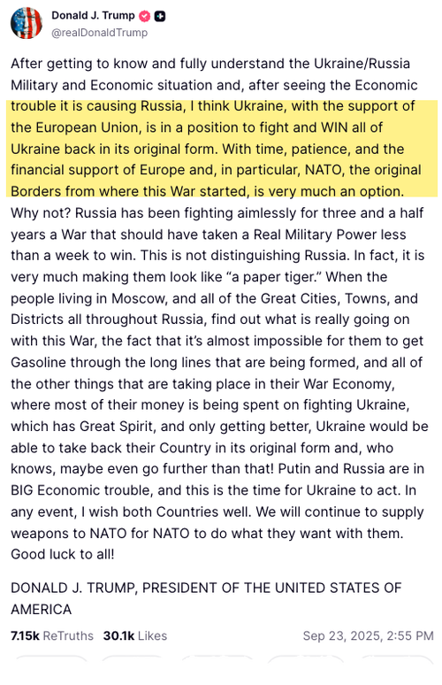​​​​​​​Trump’s Ukraine/Russia Comment Sparks Renewed Bid In European Defense Stocks