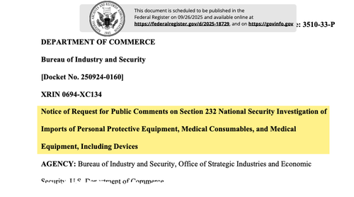 U.S. Expands National Security Probe To Medical Devices, Equipment Amid Urgent Push To Reshore