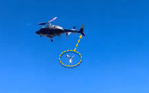 Watch: Airwolf-Style Helicopter Suffers Catastrophic Rotor Failure, Slams Into California Building