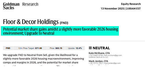 Goldman Sees Brighter US Housing Outlook Taking Shape For 2026 Goldman Sees Brighter US Housing Outlook Taking Shape For 2026