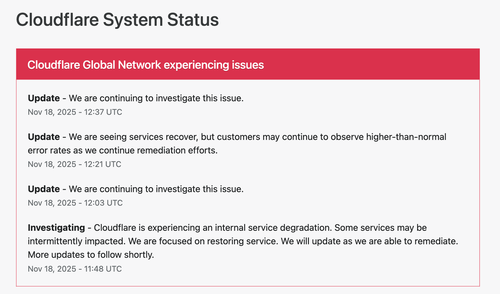 "I'm Panicking WTF": Cloudflare Outage Sparks Global Internet Chaos