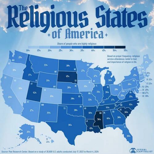 These Are The Most Religious States In America