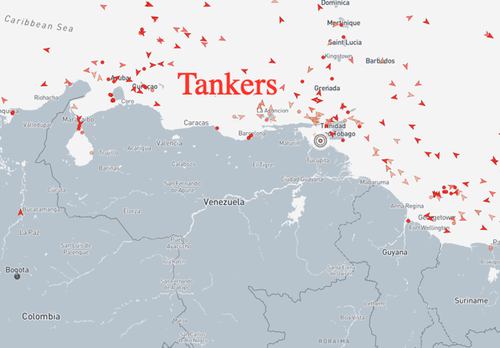 Hunting Season Opens: 18 Sanctioned Tankers Lurking In Venezuelan Waters Hunting Season Opens: 18 Sanctioned Tankers Lurking In Venezuelan Waters