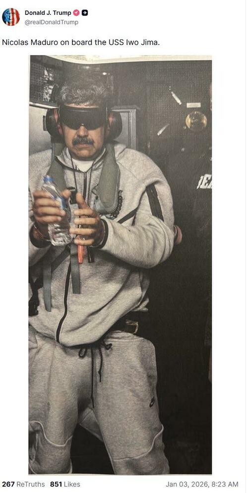 Maduro "Effed Around & Found Out"; Trump Says 'We Will Run Venezuela' Until Safe Transition After Operation 'Absolute Resolve'