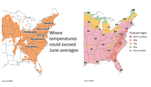 Washington, D.C. Will Feel Like June Next Week. Cue MSM Climate Doom Propaganda