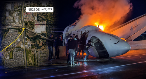 NetJets Business Jet Crashes On Texas Highway