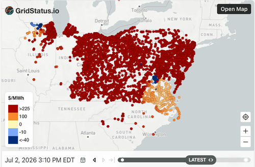 NatGas, Nuclear, Coal Keep Nation's Largest Grid From Buckling Under Heat Dome