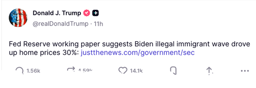 Biden's Illegal Alien Invasion Sparked 30% Home Price Growth, 20% Rent Growth: Fed Paper
