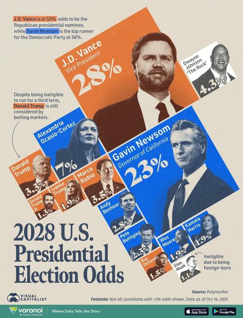 Vance Leads Newsom In Head-To-Head 2028 Matchup: Poll