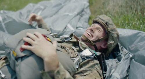 Screen capture from the latest U.S. Army ad