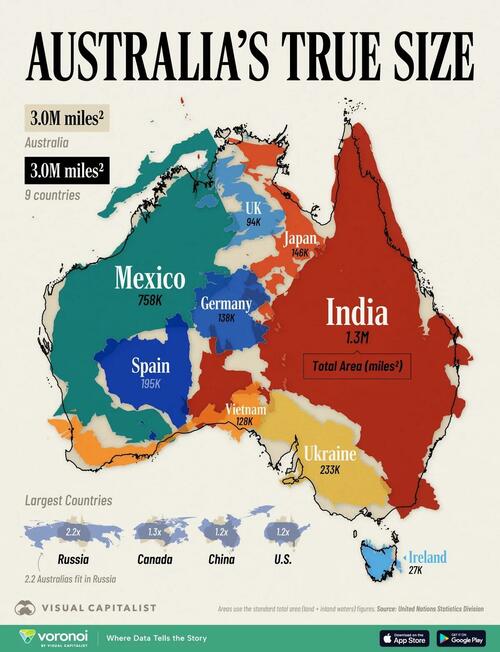 How Big Is Australia? Visualizing How Many Countries Fit Inside How Big Is Australia? Visualizing How Many Countries Fit Inside