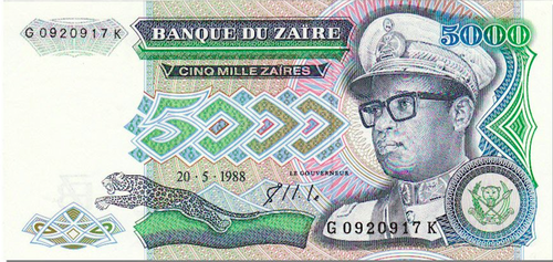 The Interesting Case Of ‘The Zaïre’, The Question MMT Cannot Answer  Billet_de_5_mille_zaire_mai_1988