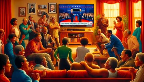 ChatGPT4o's take on African Americans reacting to a Presidential debate. 