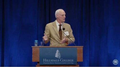 William Briggs speaking at Hillsdale College