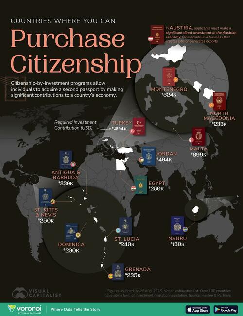 Want A Second Passport? These 13 Countries Let You Buy Citizenship