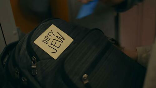 Screen capture from Robert Kraft's Super Bowl PSA about antisemitism.